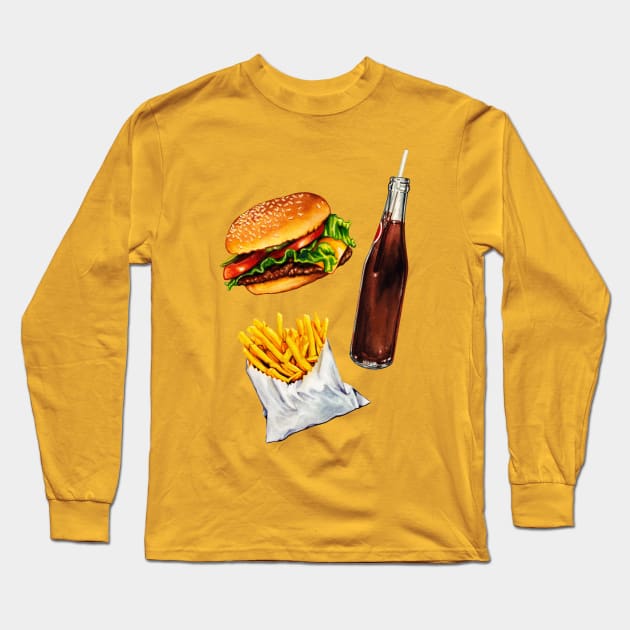 Combo Meal Long Sleeve T-Shirt by KellyGilleran